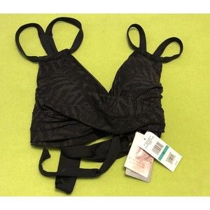 Jessica Simpson Estilo Black Strap Bra Bralette 0X Sports Lingerie
